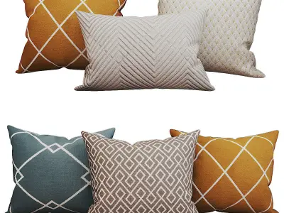 Decorative set pillow vol 2 3D model