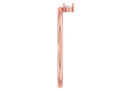 Solitaire Women Light Weight Band Ring 3D print model 32