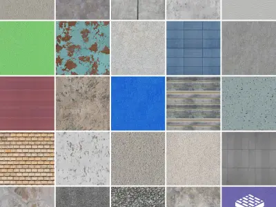 25 PBR Concrete Textures 03 Texture