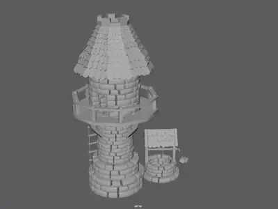 3d tower model 3D model