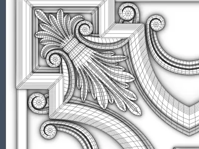 Decorative Ceiling Tile 3D model