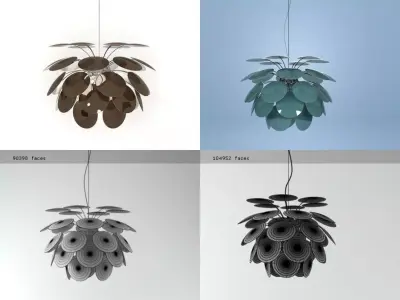 Disco pendant lamp 3D model