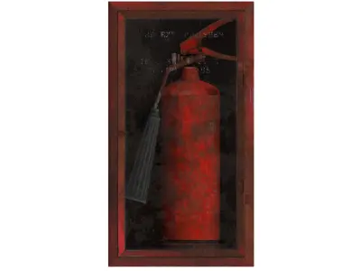 Fire extinguisher box  3D model