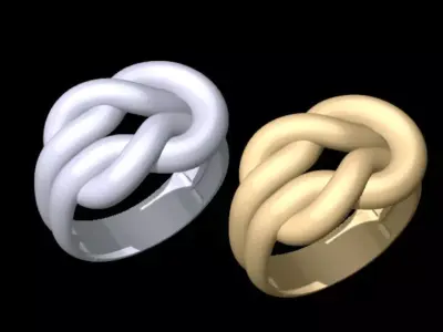 Knot Ring Free 3D print model