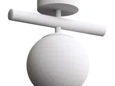 Linea ceiling lamp 3D model