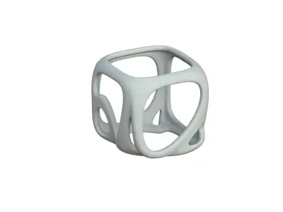 SciFi Cube Object No 16787 Low Poly Shape Texture