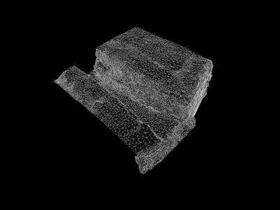 Anydrafts Street gutter 04 Low-poly 3D model