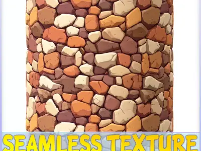 Stylized Stone Floor Seamless Texture Texture 19