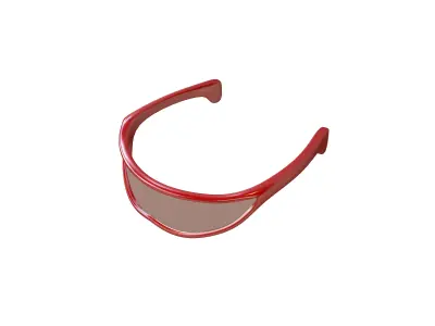 Future Technology Glasses v3 008 Low-poly 3D model