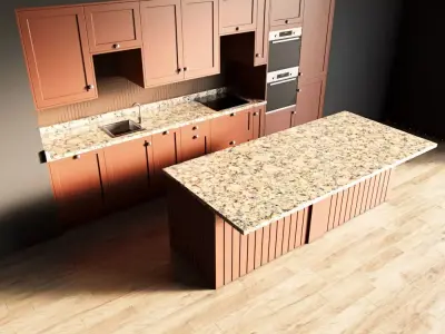64-Kitchen4 matte 6 3D model