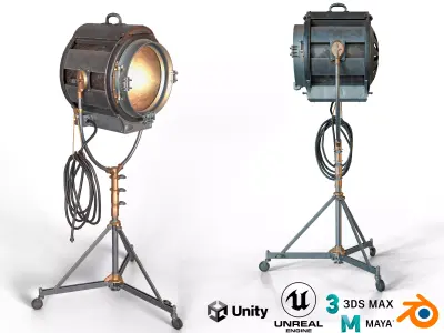 Solarspot M-R type 414 Low-poly 3D model