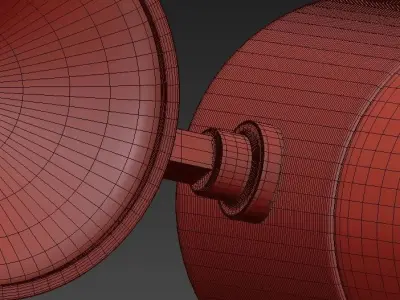 Twin lamp 3D model