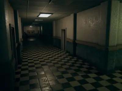 Modular Horror Hospital Pack Low-poly 3D model