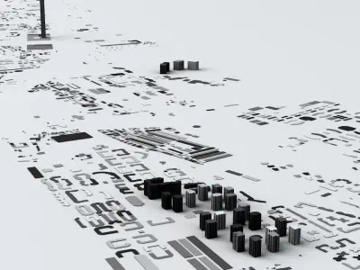 Algiers Streets and Buildings 3D model