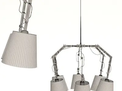 Pendant Lamp Architecture Spider 5lite 3D model