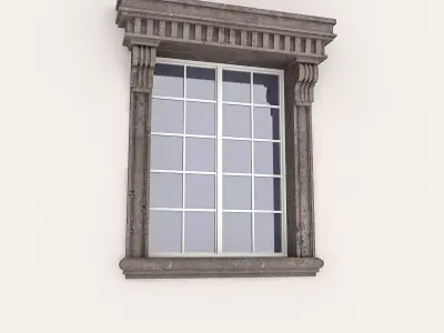 Window Frame 06 Low-poly 3D model