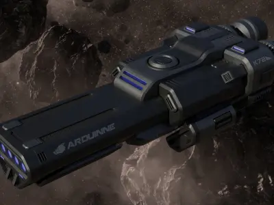 Sci-Fi Spaceship 3D model 3