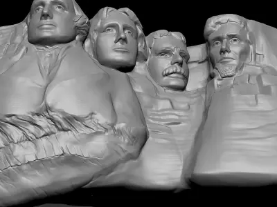 Mount Rushmore Zbrush 3D model