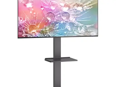 Iron Base Universal Floor TV Stand for 50 to 85 Inch TVs 3D model