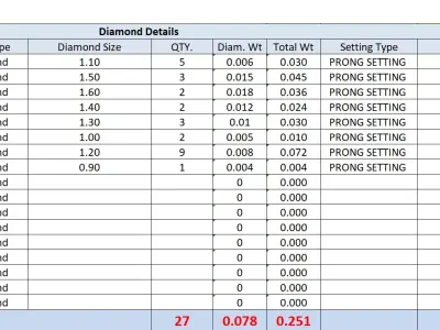 Light Diamond Ring 3D print model