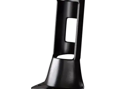 Heavy Duty Cast Brass Flag Pole Bracket Holder Chrome 3D model