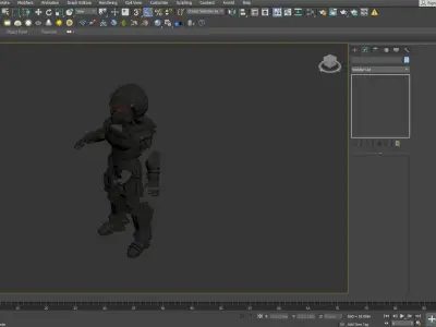 Armor Helmet Low poly 3D model game Low-poly 3D model