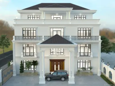 Modern Classic Home 3D model