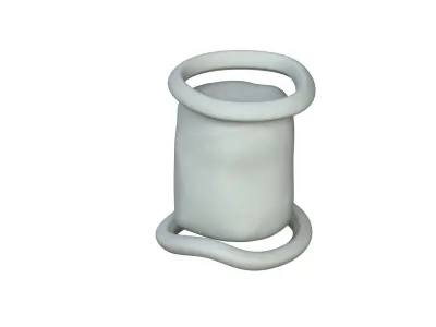 SciFi Shape Object Low Poly Low-poly 3D model 36