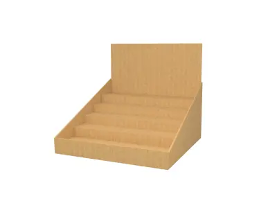 Product Display Stand Cardboard v2 001 Low-poly 3D model