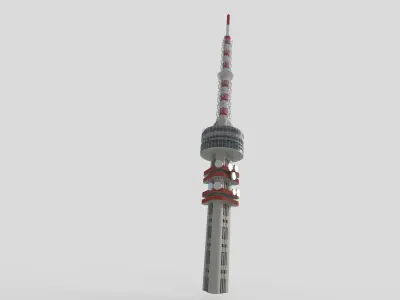  TV Tower - Pecs Hungary 3D model
