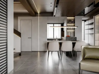 apartment interior scenes     3D model 38
