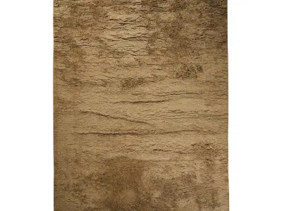 Gold Handloom Cashmere Blend High Pile 3D model