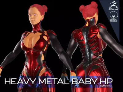 HEAVY METAL Baby High-Poly 3D model