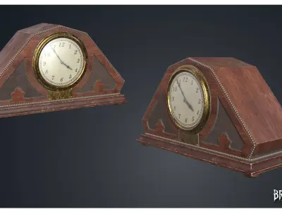 Table Clock - Clocks 1900s 3D model