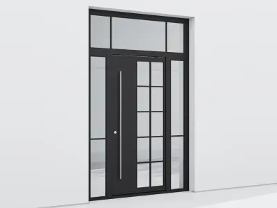 Aluminium door 219 3D model