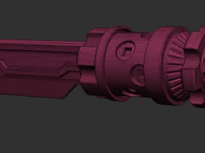 katana steampunk  3D print model 3D print model