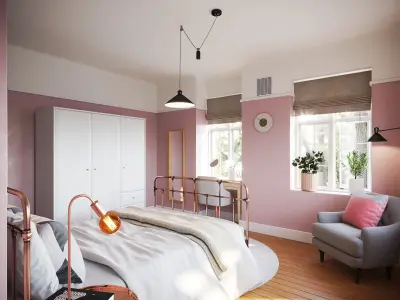 interior for hubstairs 3D model