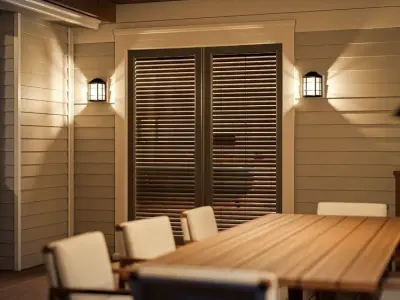 Boone Oil Rubbed Bronze Glass Outdoor Wall Lantern 3D model