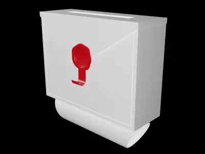 Envelope Mailbox 3D model