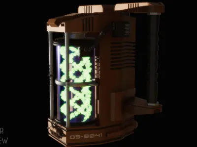 Sci-Fi Container 3D model