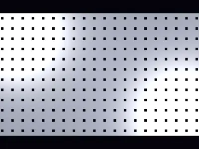 Perforated panel with 6 percent opening 25O110 3D model