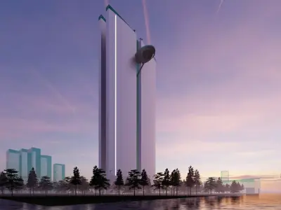 Modern Skyscraper 3D Model 3D model
