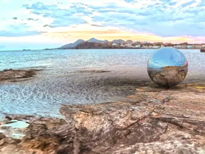 Rocky Coastline HDRI Sunset  8192x4096  360 Sky Dome 3D model