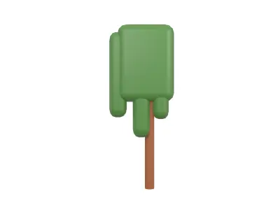 Cartoon Tree v5 002 Low-poly 3D model