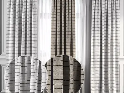 Curtain Set 158 3D model