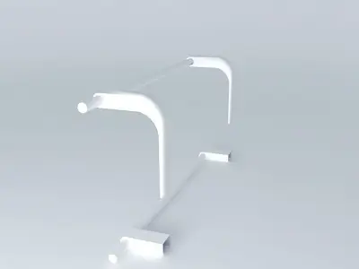 hanger bar with light Free 3D model