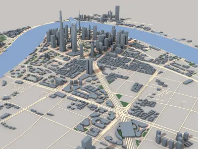 Shanghai Tower 3D model