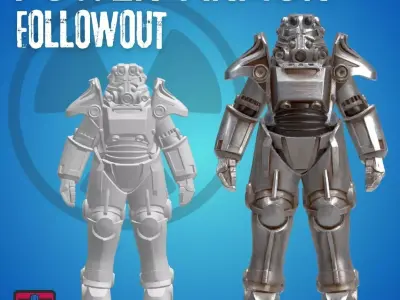 Power Armor STL File Fallout-Inspired 3D Printable 3D print model