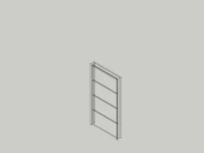 Minimalist Low-Poly Door Perfect for Game VR Environments Door 1 Low-poly 3D model