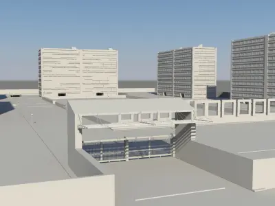 Housing society Free 3D model